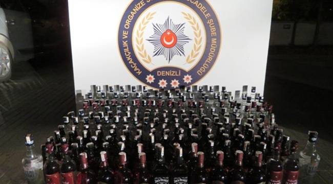 KOLİ KOLİ İÇKİ ŞİŞESİ ÇIKTI