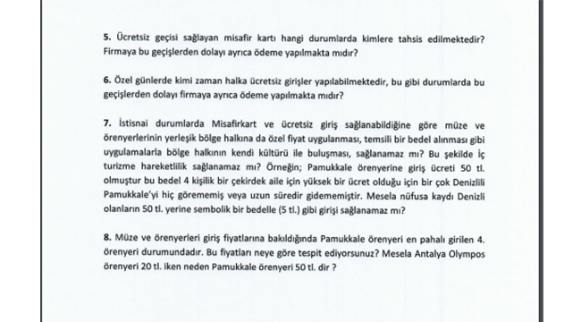 ÖZTÜRK’TEN MECLİSE SORU ÖNERGESİ