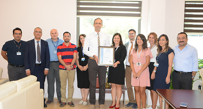 PAÜ HASTANESİ'NE ISO 9001:2015 BELGESİ