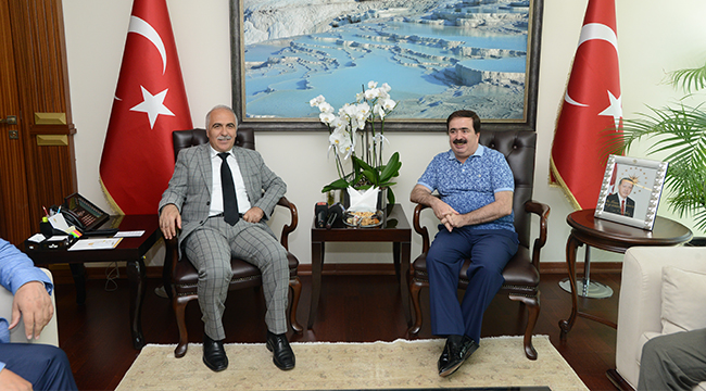 TELEVİZYON TEMSİLCİLERİ VALİ KARAHAN’I ZİYARET ETTİ