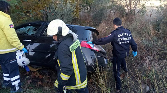 ESKİ KARAKURT YOLUNDA KAZA