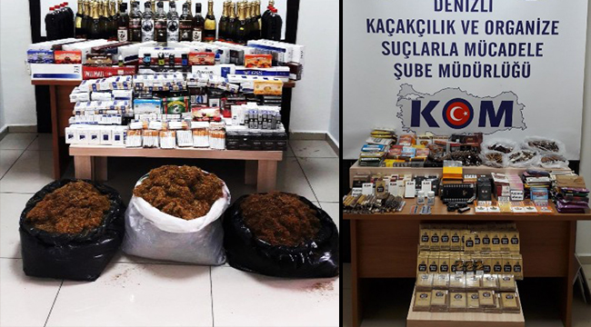 DENİZLİ’DE TÜTÜN KAÇAKÇILIĞI OPERASYONU