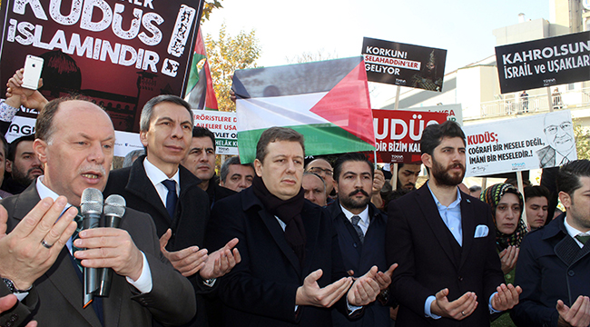 TRUMP’IN ‘KUDÜS KARARI’ PROTESTO EDİLDİ