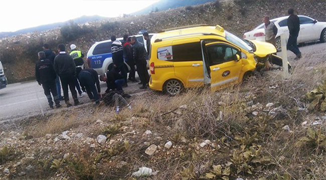 CANKURTARAN MAHALLESİ’NDE KAZA: 1 YARALI