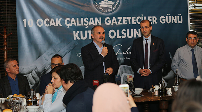 GÜRLESİN DENİZLİ BASININA YEMEK VERDİ