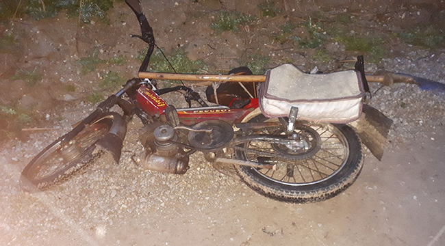 DENİZLİ'DE MOTOSİKLET KAZASI 1 ÖLÜ
