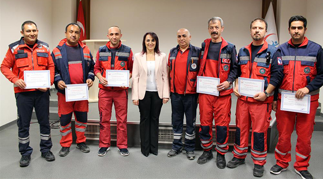 41 SAĞLIK ÇALIŞANI ÖDÜLLENDİRİLDİ