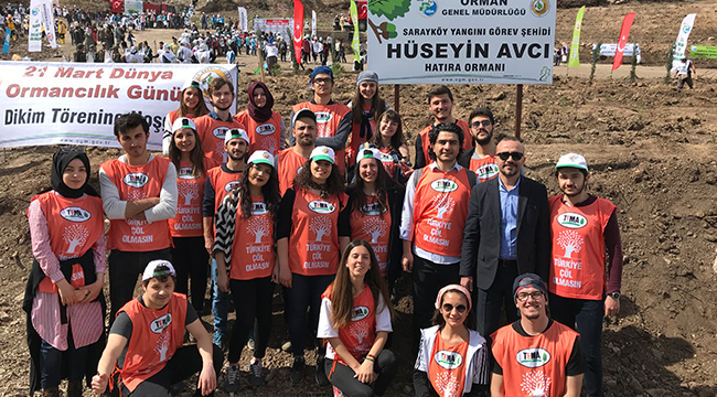 PAÜ GENÇ TEMA TOPLULUĞU FİDAN DİKTİ
