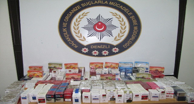 370 PAKET KAÇAK SİGARA ELE GEÇİRDİ