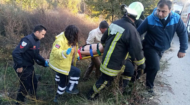 ESKİ KARAKURT YOLUNDA KAZA