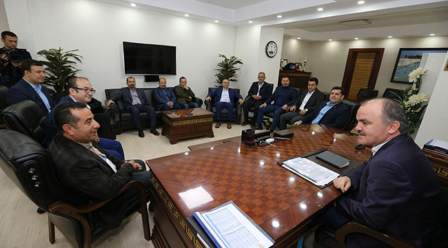 BAŞKAN GÜRLESİN MAKSİAD YÖNETİMİNİ AĞIRLADI