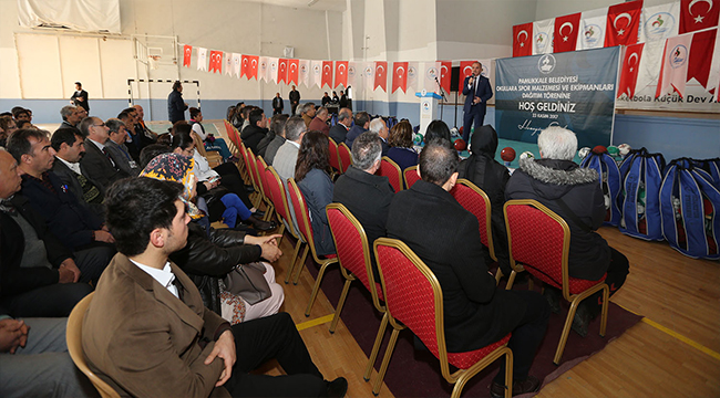132 OKULA SPOR MALZEMESİ DESTEĞİ