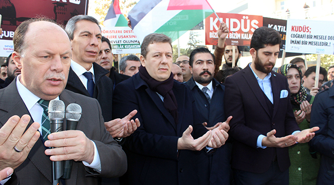 TRUMP’IN ‘KUDÜS KARARI’ PROTESTO EDİLDİ