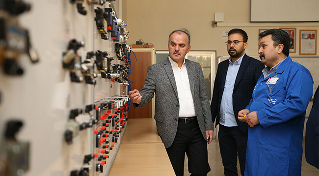 GÜRLESİN ORHAN ABALIOĞLU MESLEK LİSESİNE GİTTİ