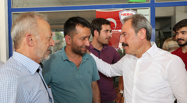 AK PARTİLİ TİN ACIPAYAMLILARLA BULUŞTU