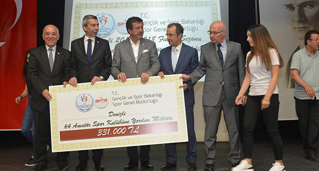 64 KULÜBE 331 BİN TL'LİK YARDIM