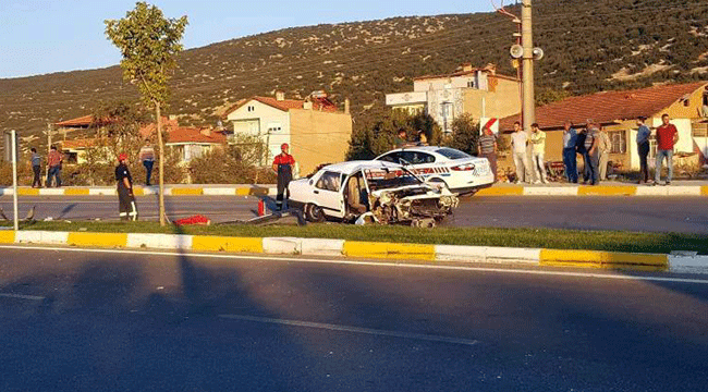 TAVAS’TA FECİ KAZA