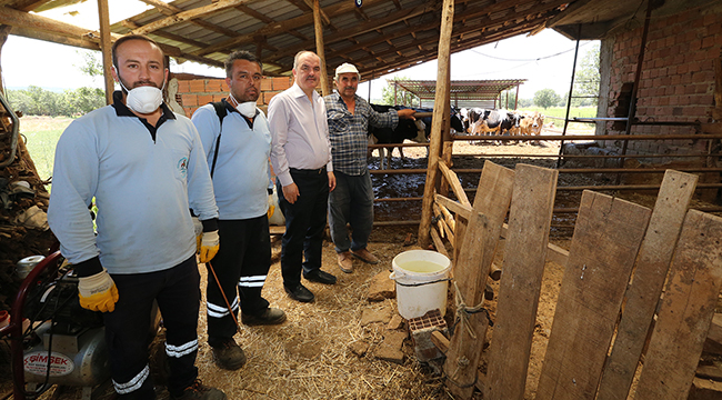 SİNEK İLE MÜCADELE İÇİN 16 YENi ARAÇ ALINDI