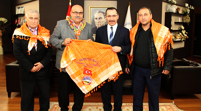 YÖRÜKLER DERNEĞİ YÖNETİMİ REKTÖR BAĞ’I ZİYARET ETTİ
