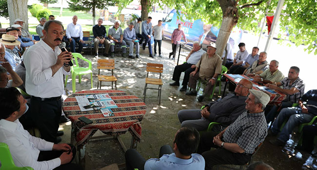 AK PARTİLİ TİN TAVASLILARLA BULUŞTU