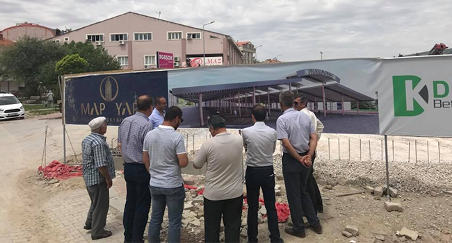 ÇİVRİL KAPALI PAZAR YERİ İNŞAATI TAMAMLANIYOR