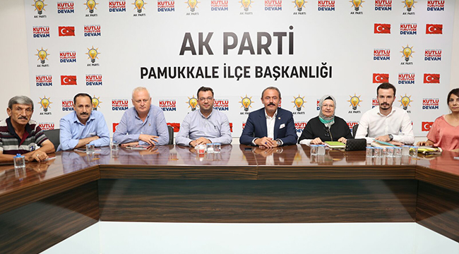 MİLLETVEKİLİ TİN PAMUKKALE TEŞKİLATIYLA BULUŞTU
