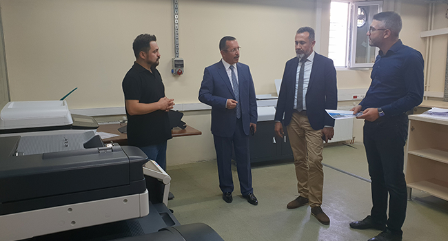 BAĞ PAÜ DİJİTAL BASKI MERKEZİ’Nİ ZİYARET ETTİ