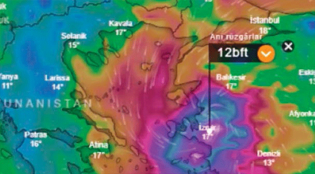 DENİZLİ'DE FIRTINA VE SAĞANAK YAĞIŞ UYARISI!
