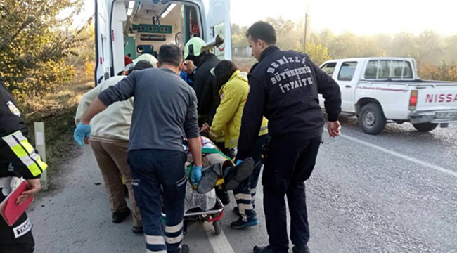 ESKİ KARAKURT YOLUNDA KAZA