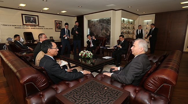 ÇİN ANKARA BÜYÜKELÇİSİ ZOLAN'I ZİYARET ETTİ
