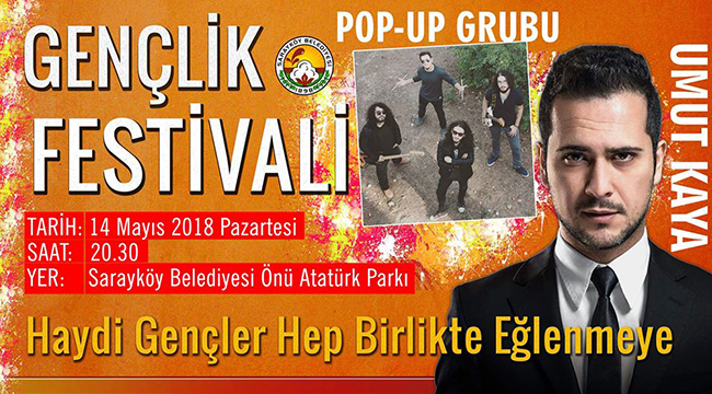 SARAYKÖY BELEDİYESİ'NDEN GENÇLERE ÖZEL FESTİVAL