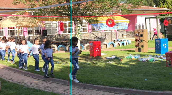 ÇEVRECİ MİNİKLERDEN ANLAMLI DEFİLE