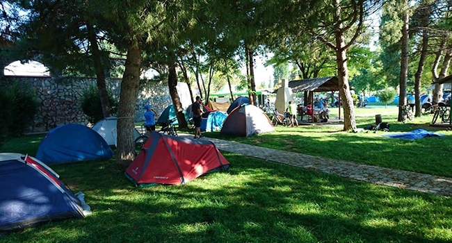 BİSİKLETÇİLER İKİ GÜNDE 133 KİLOMETRE YAPTI