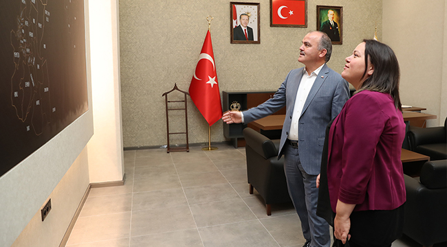GÜRLESİN MİLLETVEKİLİ NİLGÜN ÖK’Ü AĞIRLADI