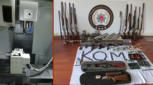 DENİZLİ'DE KAÇAK SİLAH OPERASYONU