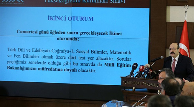 YÖK BAŞKANI YENİ SİSTEMİ AÇIKLADI
