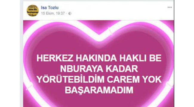 BiR iNTiHAR HABERiDE HONAZ’DAN