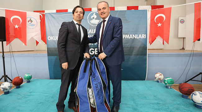 132 OKULA SPOR MALZEMESİ DESTEĞİ