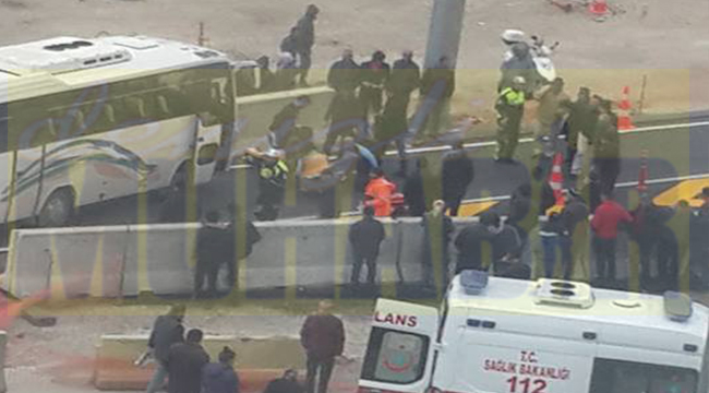 ÜÇGEN KAVŞAĞINDA YENİ YOLDA İLK KAZA
