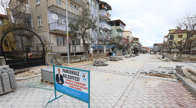 PAMUKKALE'DE ÜST YAPI ETAP ETAP YAPILIYOR