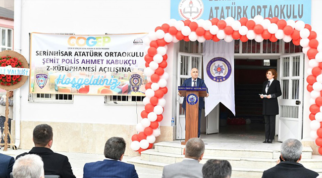 ŞEHİT POLİS AHMET KABUKÇU Z KÜTÜPHANESİ AÇILDI