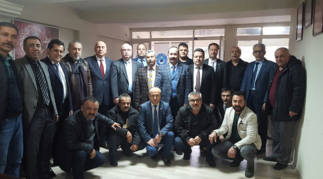 MHP'Lİ BİRTÜRK VE EKİBİNDEN SENDİKALARA ZİYARET