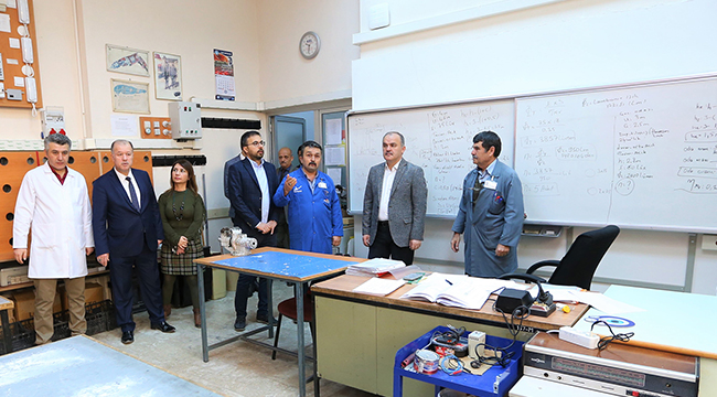 GÜRLESİN ORHAN ABALIOĞLU MESLEK LİSESİNE GİTTİ
