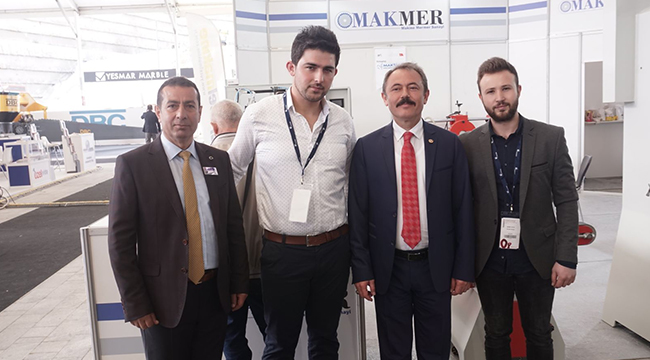 TİN,DOĞALTAŞ VE TEKNOLOJİLERİ FUARI’NI ZİYARET ETTİ