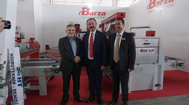 TİN,DOĞALTAŞ VE TEKNOLOJİLERİ FUARI’NI ZİYARET ETTİ