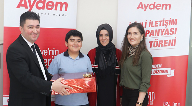AYDEM İZİNLİ İLETİŞİM KAMPANYASI ÖDÜLLERİ DAĞITILDI