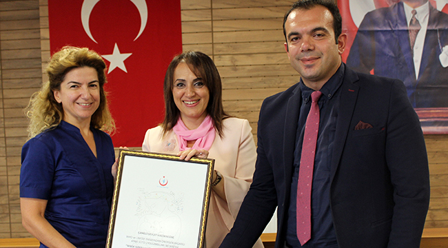 12 HASTANEYE SERTİFİKALARI TESLİM EDİLDİ