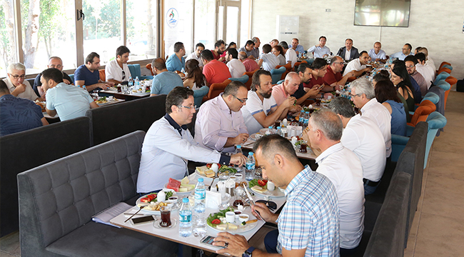 BAŞKAN GÜRLESİN BASIN MENSUPLARIYLA BULUŞTU