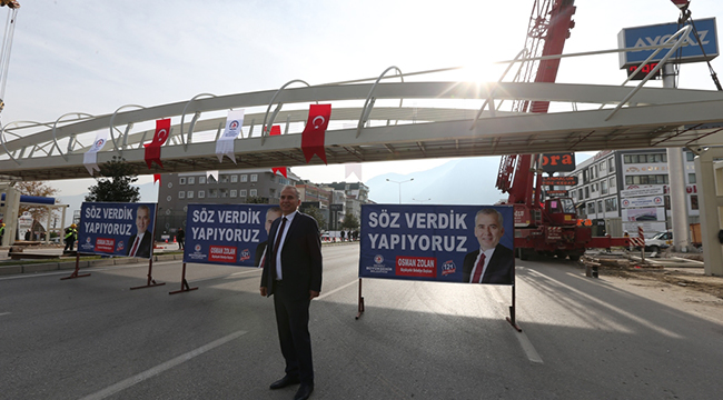 ÜNİVERSİTE YAYA ÜST GEÇİDİNDE SONA GELİNDİ