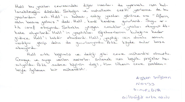 SU ELÇİSİ BİRİNCİLİK GETİRDİ